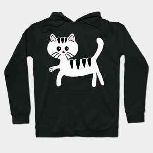 Cute cat with red nose Hoodie